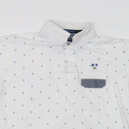 INSD Boys White   Basic Polo Size L