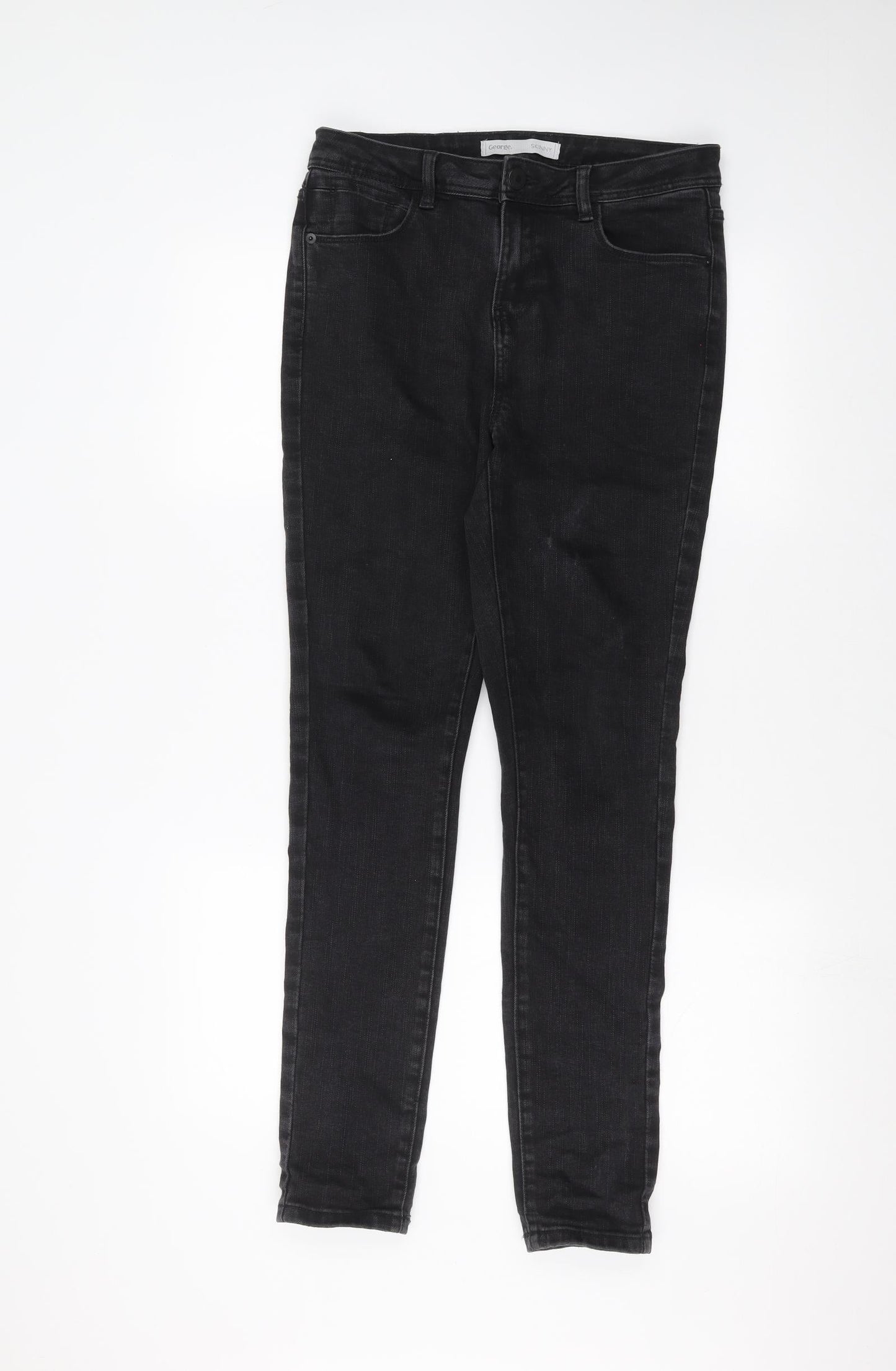 George Womens Black   Skinny Jeans Size 12 L28 in