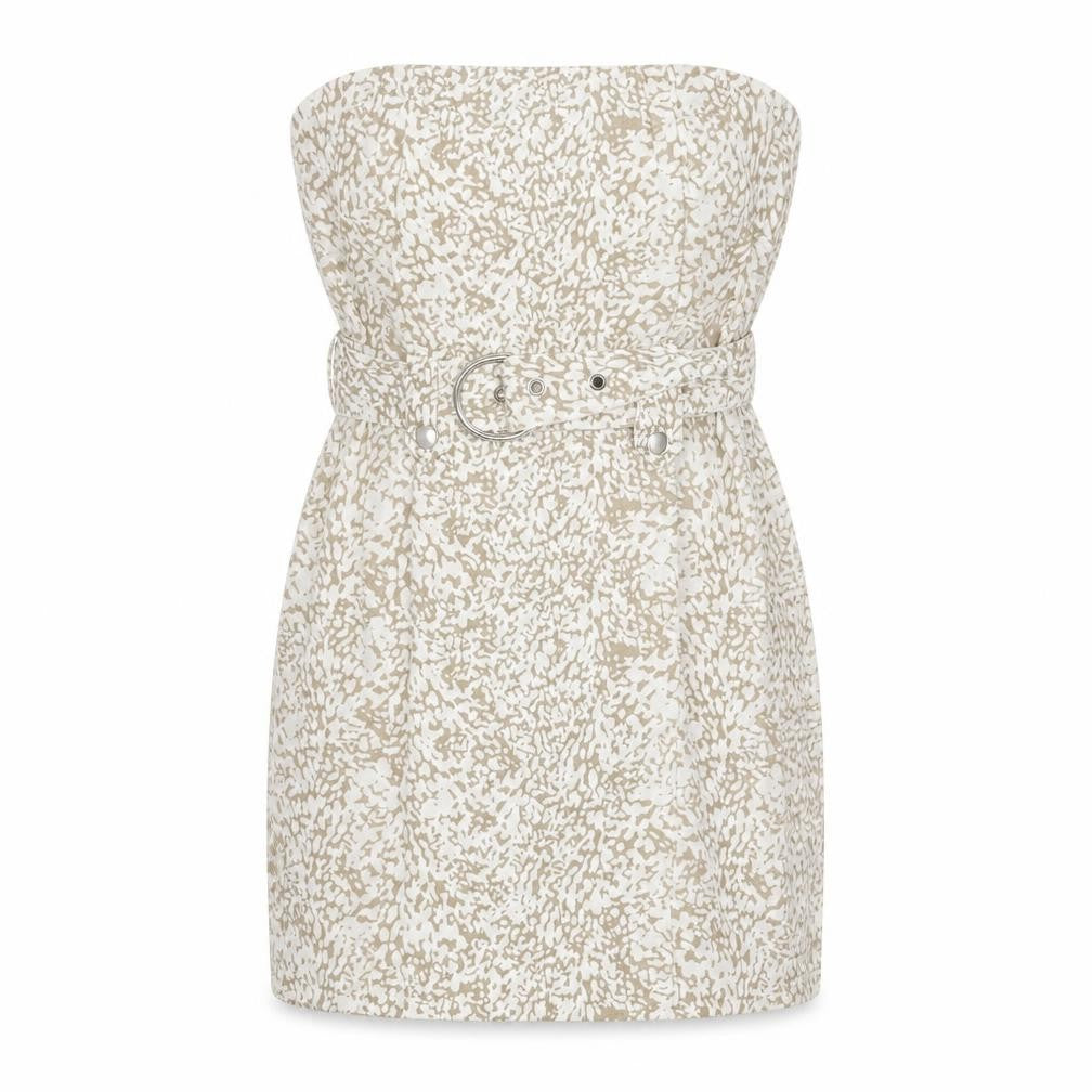 PRETTYLITTLETHING Womens White   A-Line  Size 8  - Belted