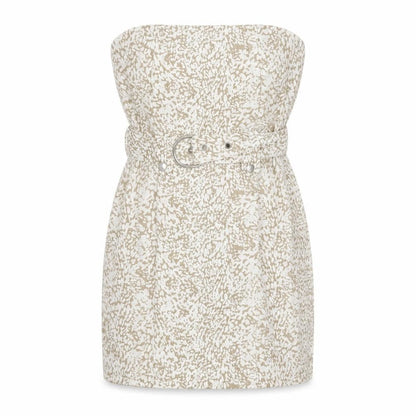 PRETTYLITTLETHING Womens White   A-Line  Size 8  - Belted