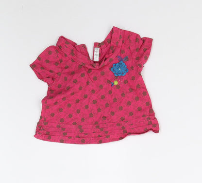 mamas & papas Baby Pink   Basic Blouse Size 3-6 Months