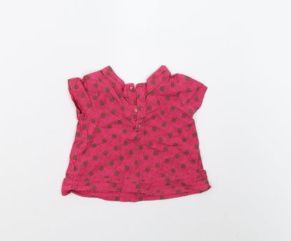 mamas & papas Baby Pink   Basic Blouse Size 3-6 Months