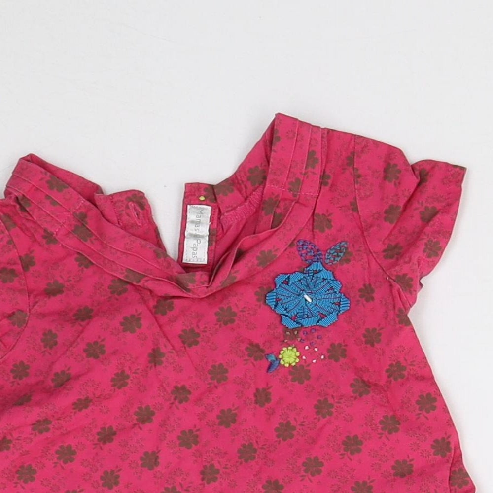 mamas & papas Baby Pink   Basic Blouse Size 3-6 Months