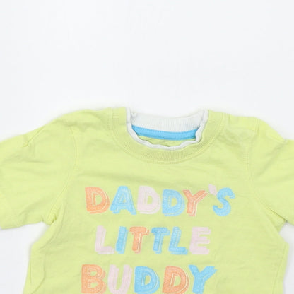 Mothercare Baby Yellow   Basic T-Shirt Size 9-12 Months
