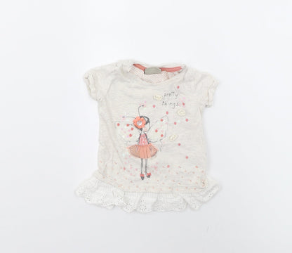 NEXT Baby Beige   Basic T-Shirt Size 3-6 Months
