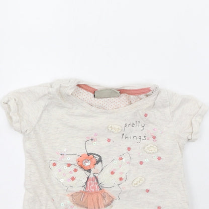 NEXT Baby Beige   Basic T-Shirt Size 3-6 Months