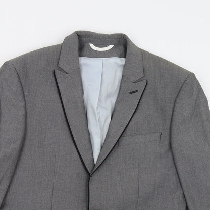 Mens UK Size 38 Burton Regular Grey Suit Jacket