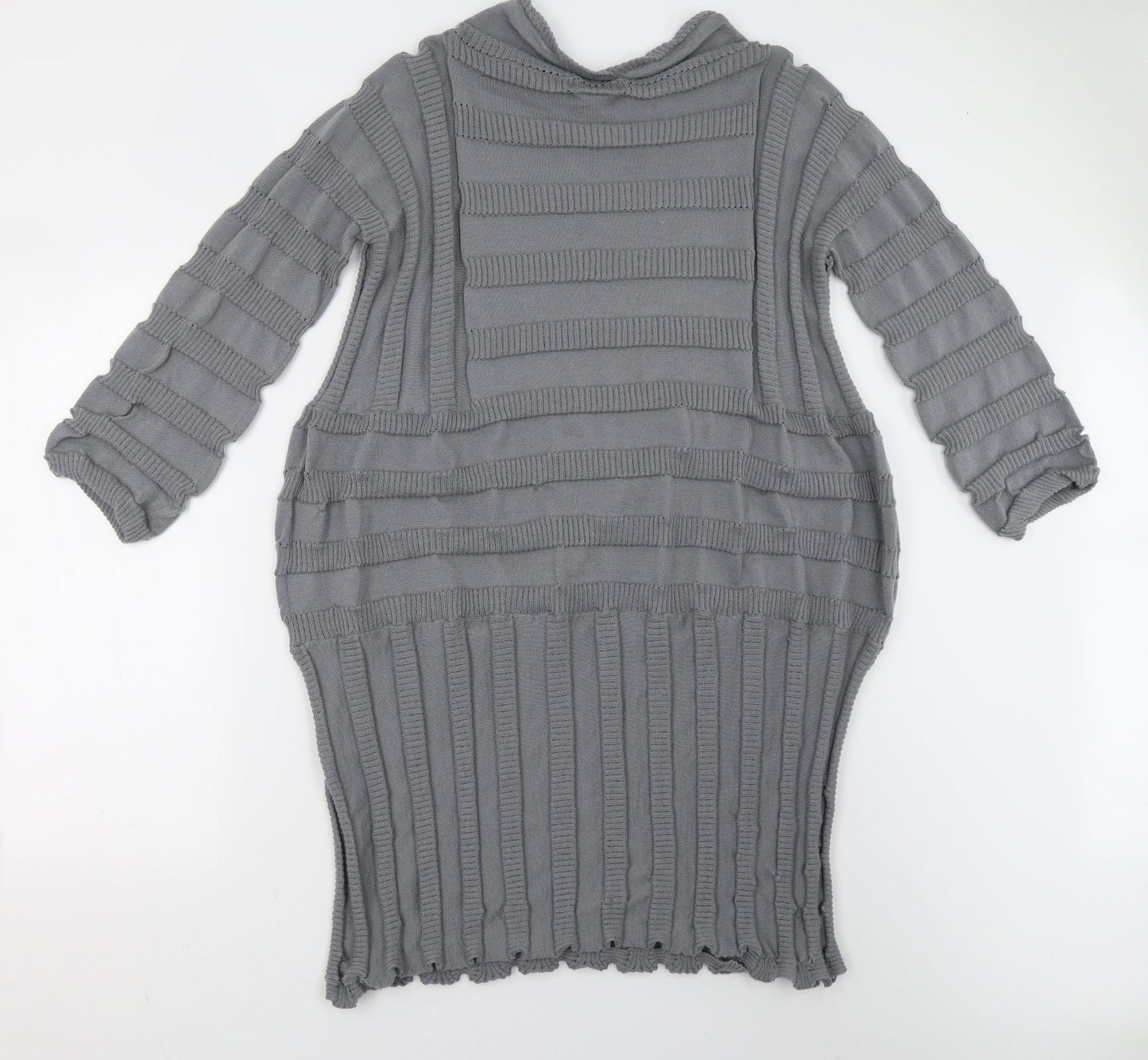 Morgan Marks Womens Grey  Knit Jumper Dress  Size L