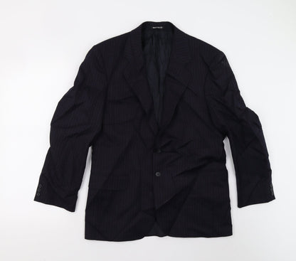 Mens UK Size 38 M&S Regular Blue Suit Jacket