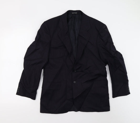 Mens UK Size 38 M&S Regular Blue Suit Jacket