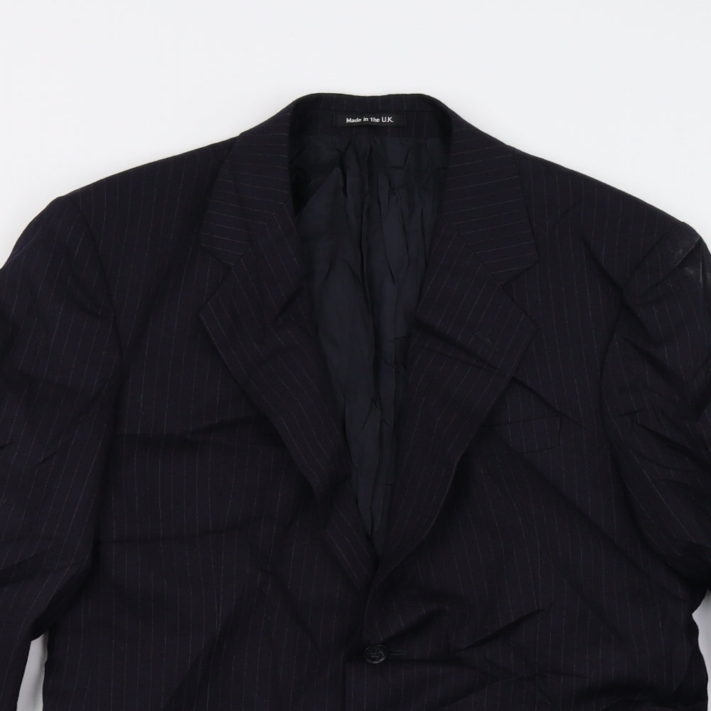 Mens UK Size 38 M&S Regular Blue Suit Jacket