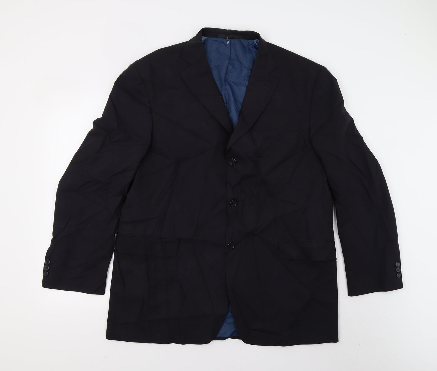 Mens UK Size 44 M&S Regular Blue Suit Jacket