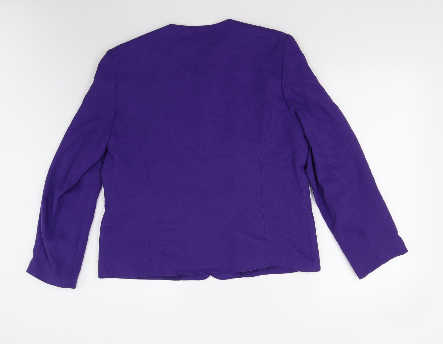 Womens UK Size 14 Features Regular Purple Blazer