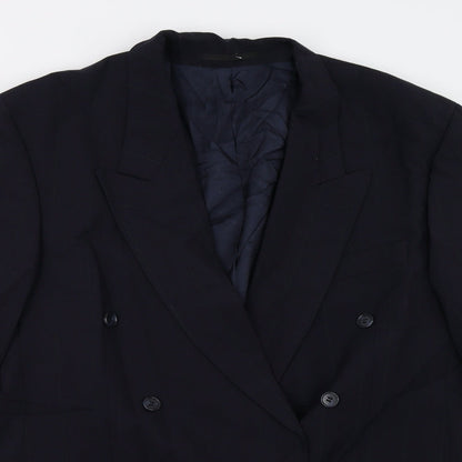 Mens UK Size 42 MODENA Regular Blue Suit Jacket
