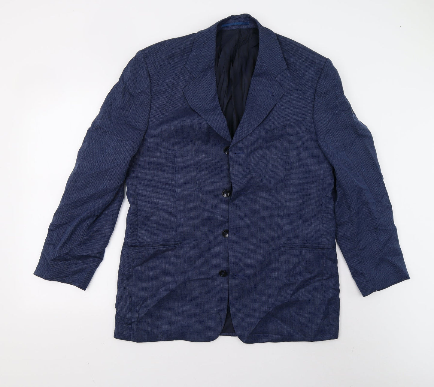 Mens UK Size 40 STONES Regular Blue Suit Jacket