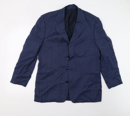 Mens UK Size 40 STONES Regular Blue Suit Jacket