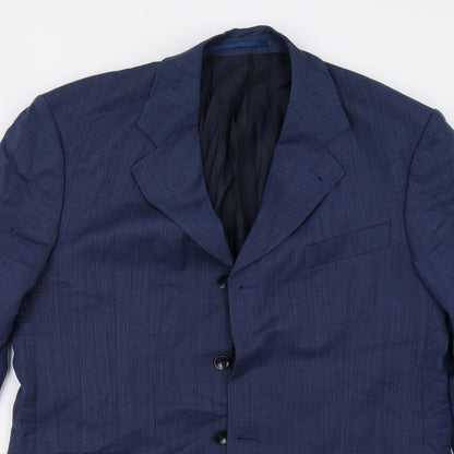 Mens UK Size 40 STONES Regular Blue Suit Jacket