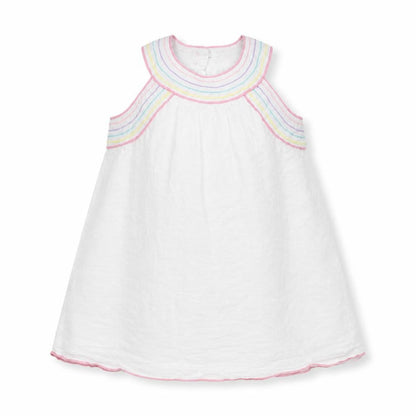 Minoti Girls White   Shift  Size 18-24 Months