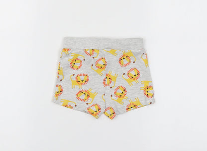 Pep & Co Boys Grey Animal Print  Cropped Leggings Size 6-9 Months