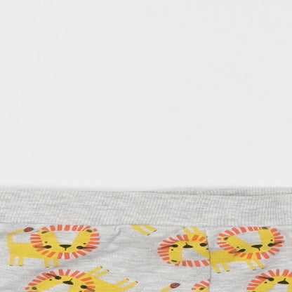 Pep & Co Boys Grey Animal Print  Cropped Leggings Size 6-9 Months