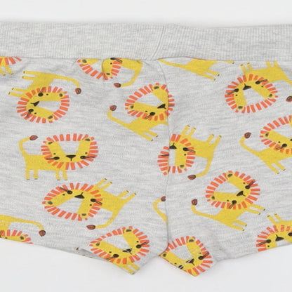 Pep & Co Boys Grey Animal Print  Cropped Leggings Size 6-9 Months
