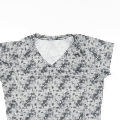 Crivit Womens Grey Camouflage  Basic T-Shirt