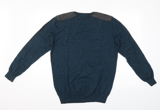 Easy Mens Green   Pullover Jumper Size M