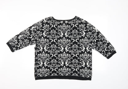 Love knitwear Womens Multicoloured Geometric  Pullover Jumper Size 20