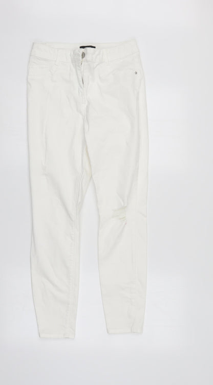 /Denim Womens White  Denim Straight Jeans Size 10 L27 in