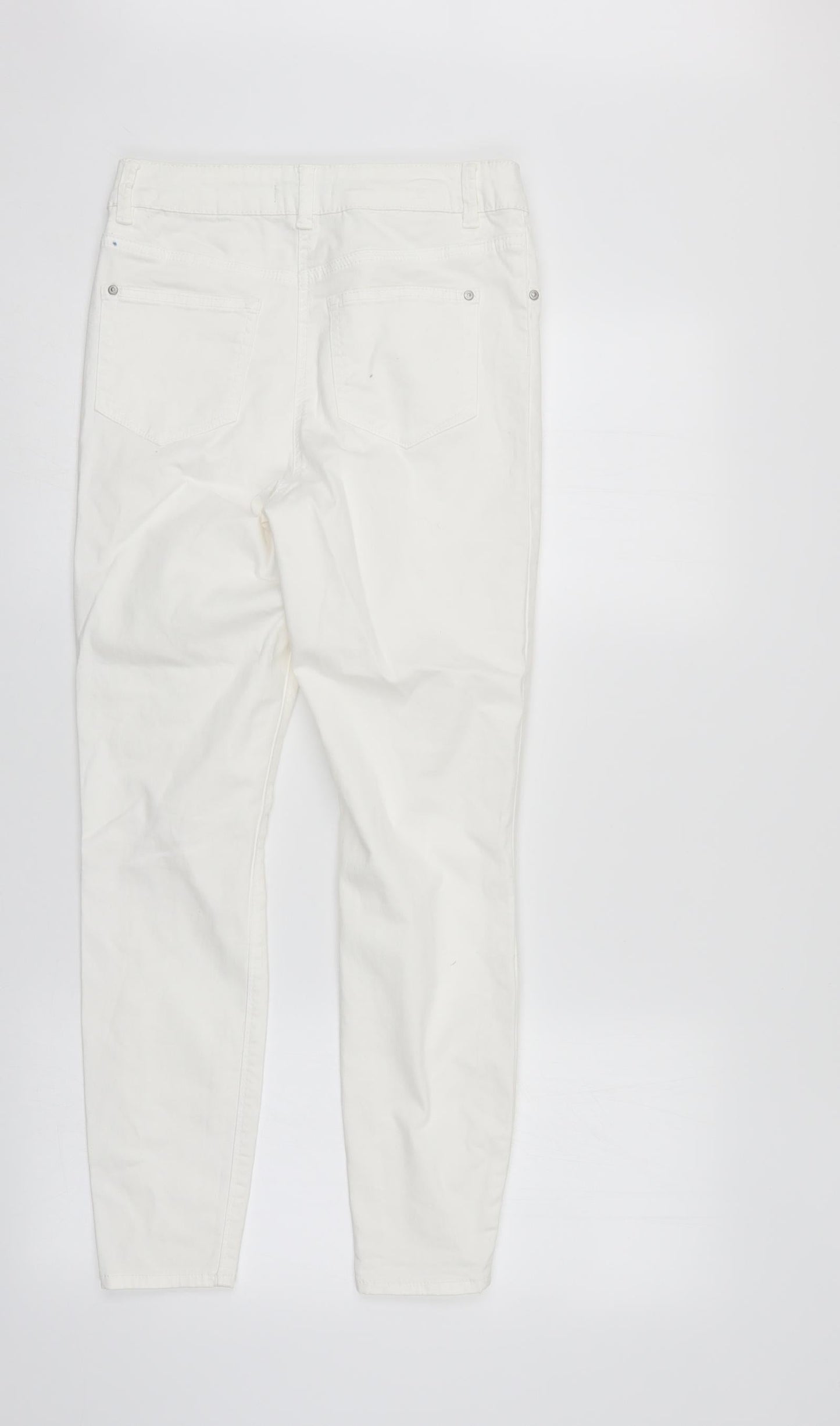 /Denim Womens White  Denim Straight Jeans Size 10 L27 in