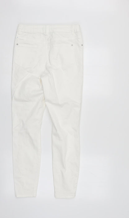 /Denim Womens White  Denim Straight Jeans Size 10 L27 in