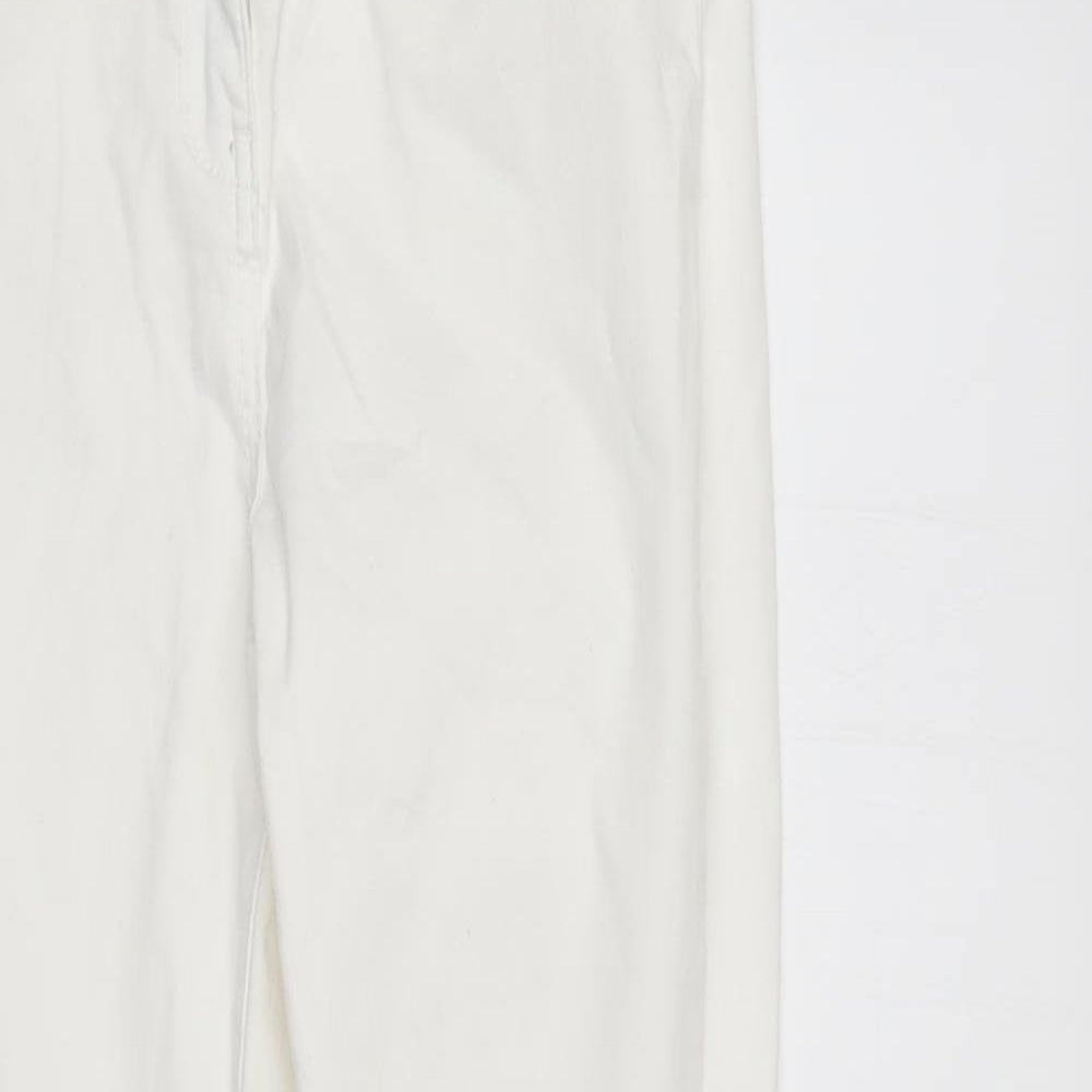 /Denim Womens White  Denim Straight Jeans Size 10 L27 in