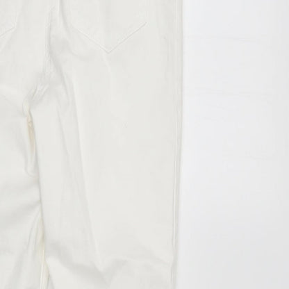 /Denim Womens White  Denim Straight Jeans Size 10 L27 in