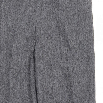 Autonomy Womens Grey   Cropped Trousers Size 12 L26 in - Elastic Waist