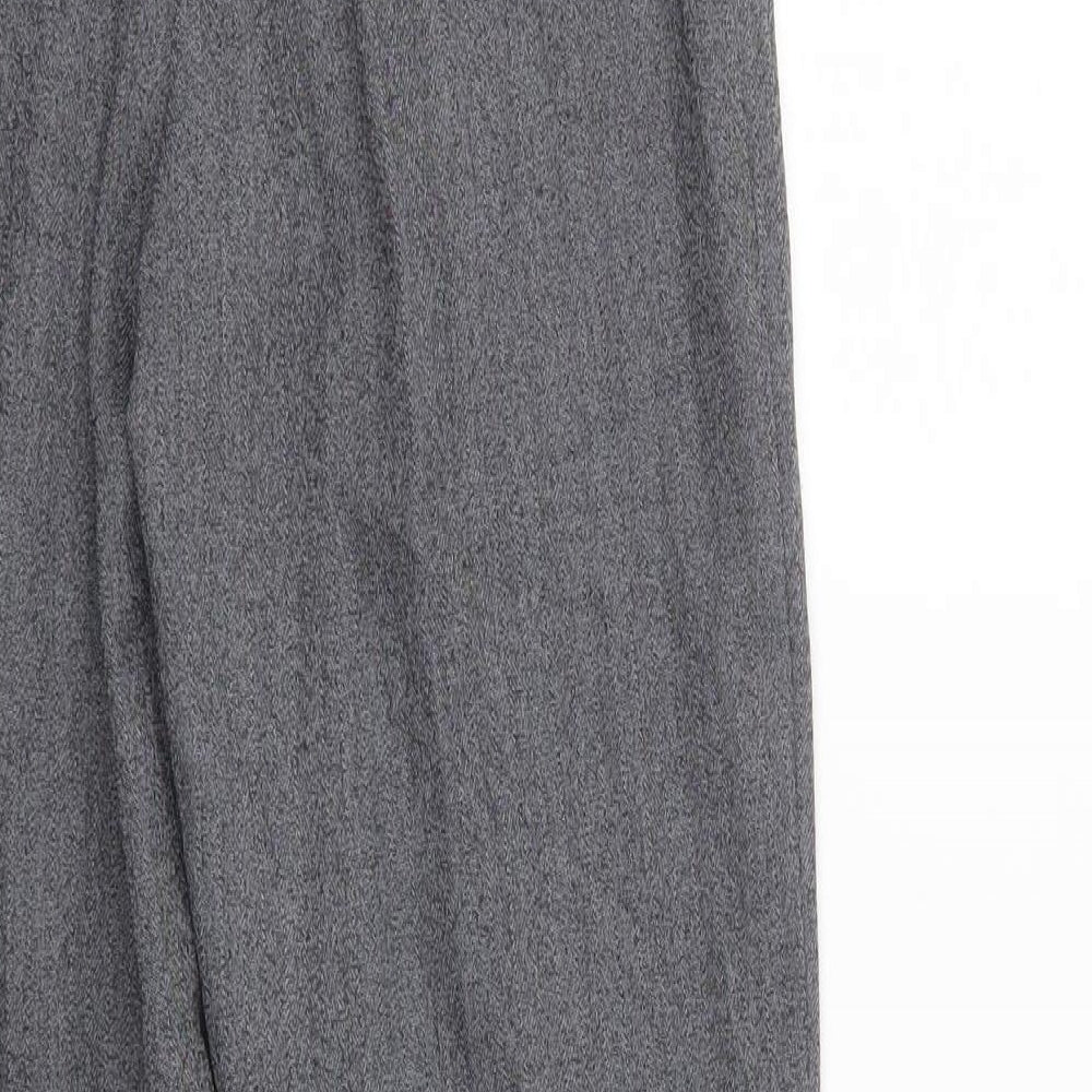 Autonomy Womens Grey   Cropped Trousers Size 12 L26 in - Elastic Waist