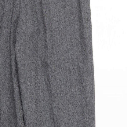 Autonomy Womens Grey   Cropped Trousers Size 12 L26 in - Elastic Waist