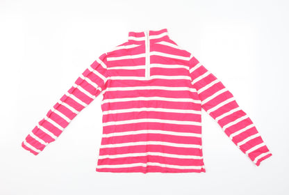 Damart Womens Pink Striped  Pullover Jumper Size 10