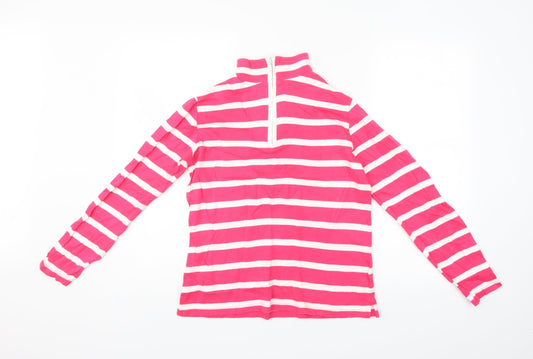 Damart Womens Pink Striped  Pullover Jumper Size 10