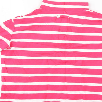 Damart Womens Pink Striped  Pullover Jumper Size 10