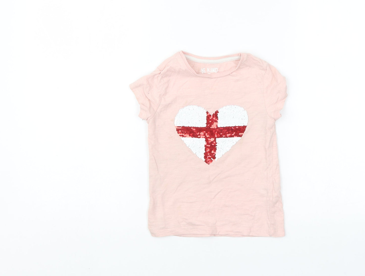 F&F Girls Pink   Basic T-Shirt Size 3-4 Years