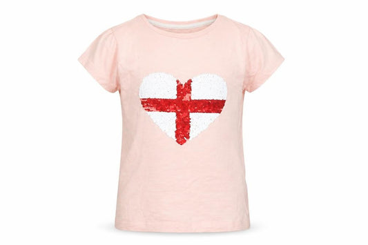 Front view of F&F girls’ pink basic t-shirt, size 3-4, years