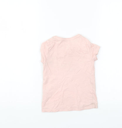 F&F Girls Pink   Basic T-Shirt Size 3-4 Years