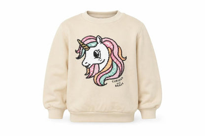 H&M Girls Beige   Pullover Sweatshirt Size 2-3 Years