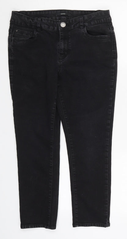 George Womens Black  Denim Skinny Jeans Size 32 in L22.5 in
