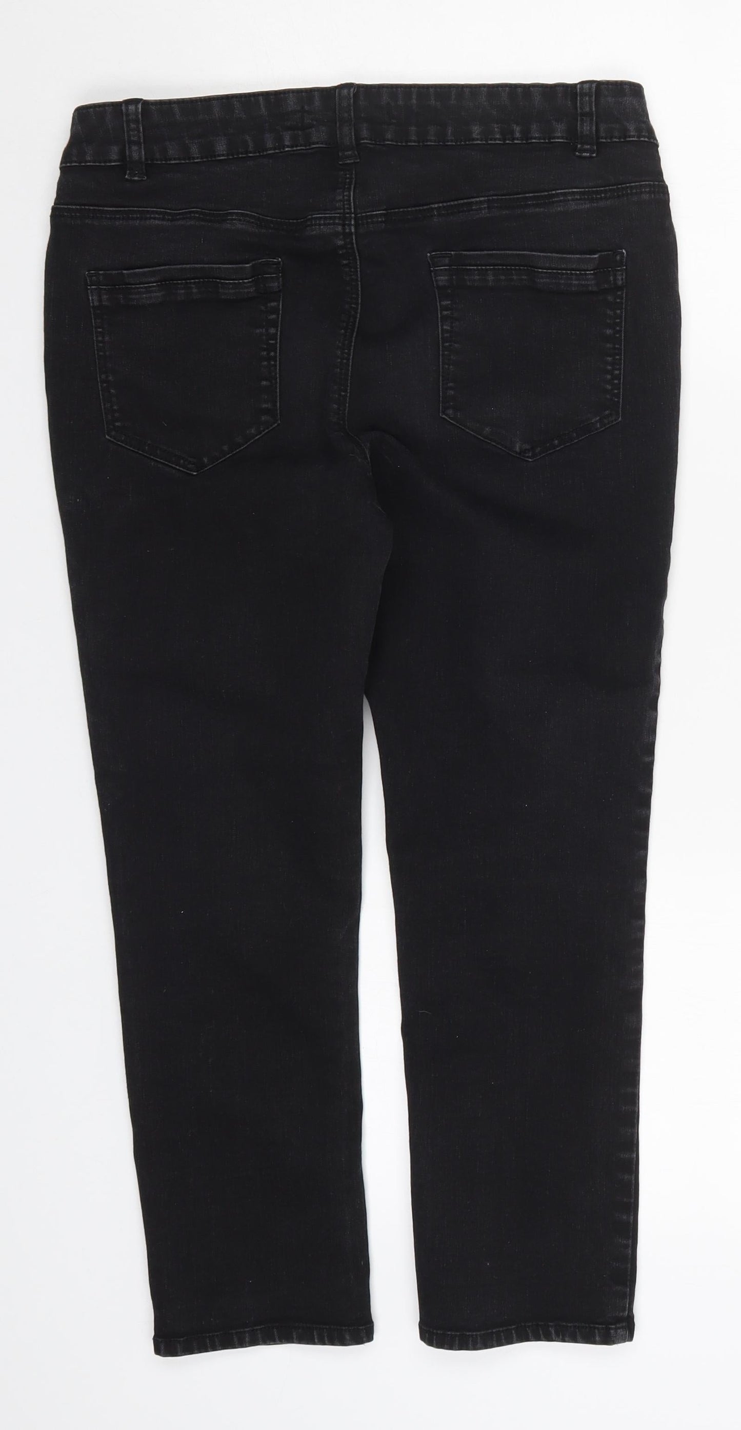George Womens Black  Denim Skinny Jeans Size 32 in L22.5 in