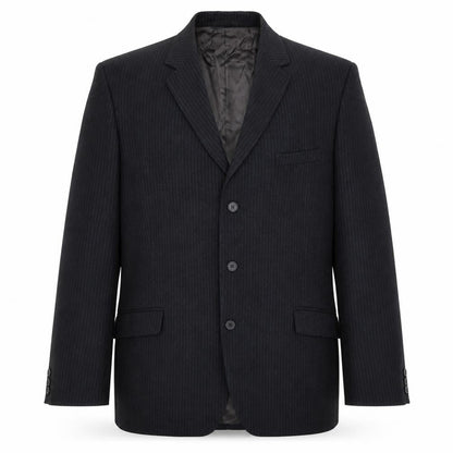 Burleigh Mens Blue Striped  Jacket Suit Jacket Size 44