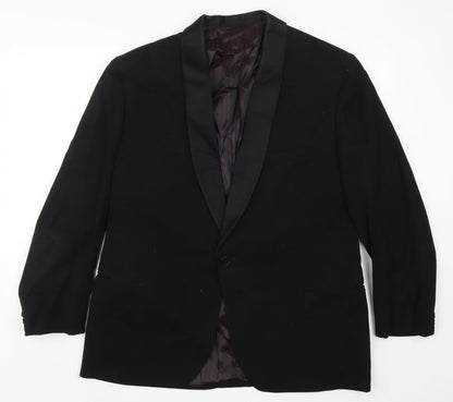 Burleigh Mens Black   Jacket Suit Jacket Size 38