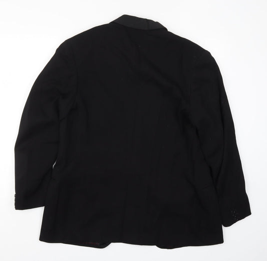 Burleigh Mens Black   Jacket Suit Jacket Size 38