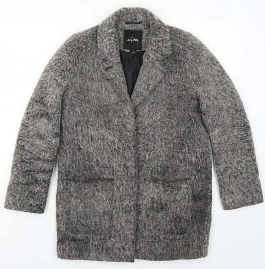 Monki Womens Grey   Pea Coat Coat Size S