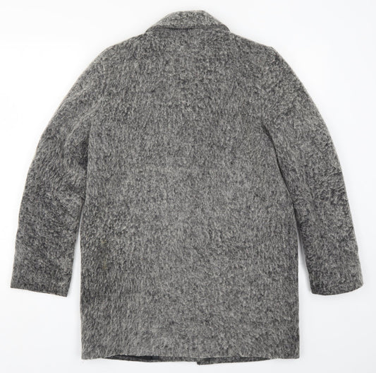 Monki Womens Grey   Pea Coat Coat Size S
